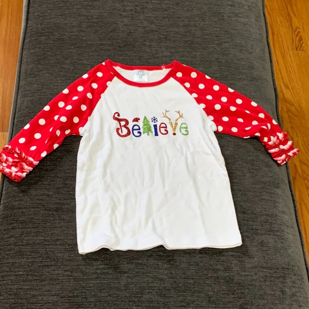Believe Christmas Kids Shirt